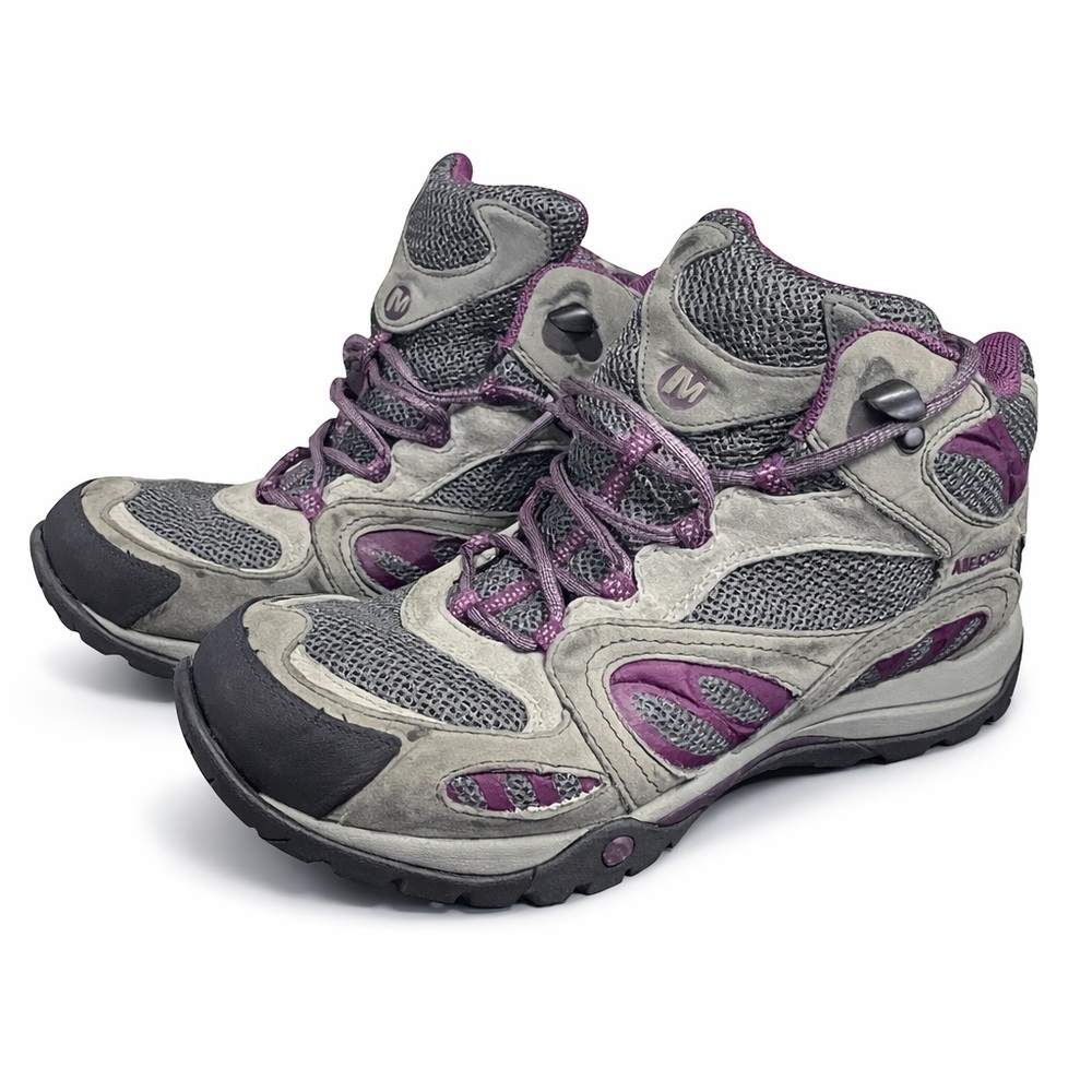 Merrell Women's Gray and Purple Athletic Shoes size 9
